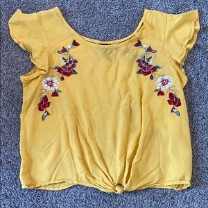 Yellow Floral Top.